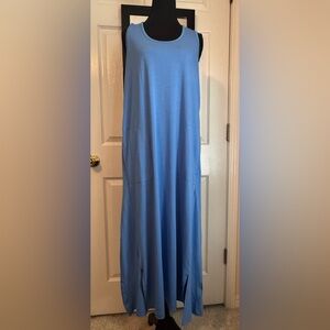 Columbia PFG Blue Sleeveless Maxi Dress with Pockets Size M
